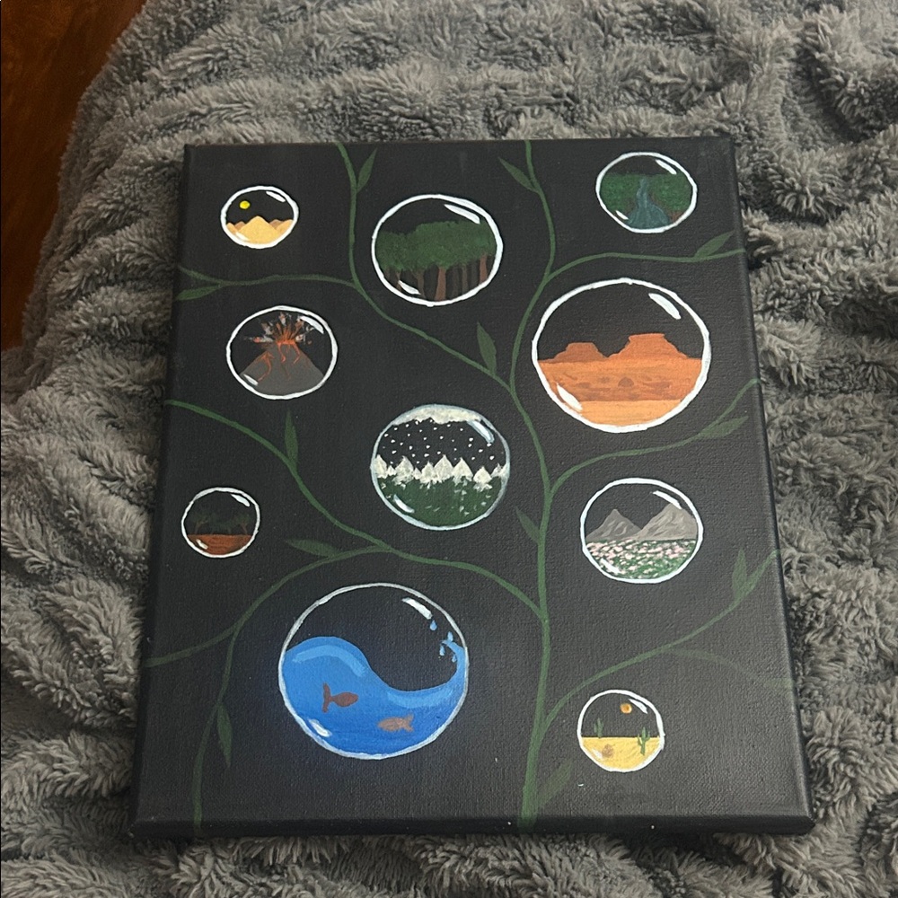 Hand-Painted Canvas Art with Nature Scenes 10x14